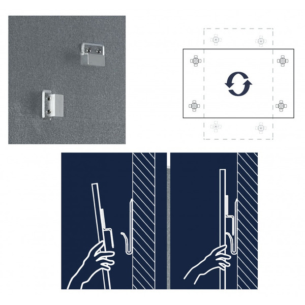 Дошка скляна магнітно-маркерна 1200x900 червона Magnetoplan Glassboard-Red UA