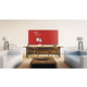 Дошка скляна магнітно-маркерна 2000x1000 червона Magnetoplan Glassboard-Red UA