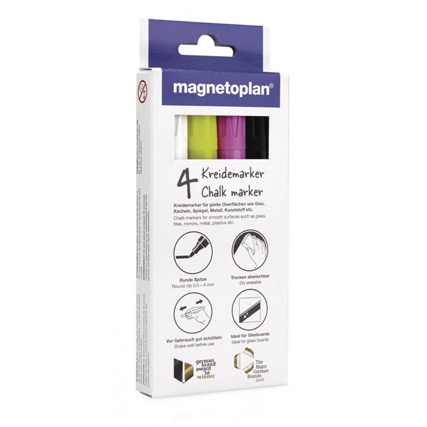 Маркери крейдяні різнокольорові Magnetoplan Chalk Marker Assorted Set UA