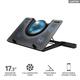 Trust Подставка для ноутбука GXT 1125 Quno (17.3") BLUE LED Black