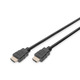 Кабель HDMI (M/M) DIGITUS, 2м, High speed/Ethernet, Black (AK-330107-020-S)
