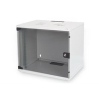 Шафа DIGITUS 19"7U 540x400, стекл.дверь, 60kg max, сірий