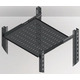 MIRSAN Полка регулируемая 19" 1U 450-540, RAL 7035