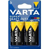 VARTA Батарейка Super Heavy Duty угольно-цинковая D BLI 2 блистер, 2 шт.
