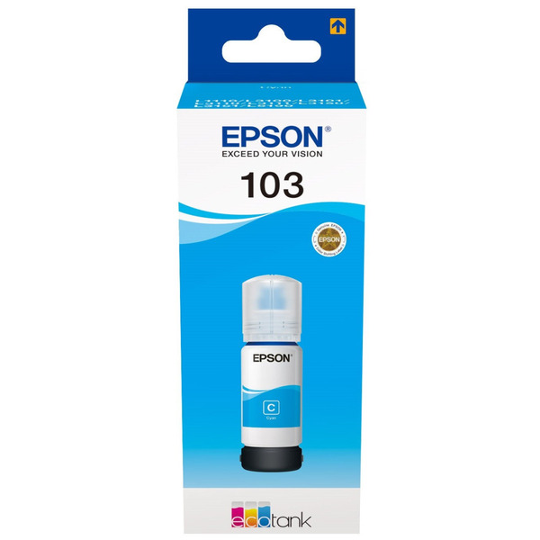 Чорнило Epson (103) L31XX Cyan (C13T00S24A) 65 мл