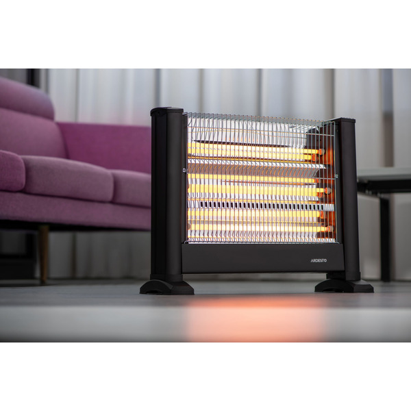 ARDESTO Обогреватель инфракрасный IHS-1650, 1650 Вт, до 15 м2, кварцевый нагрев. элемент, мех.упр-ние, напольный