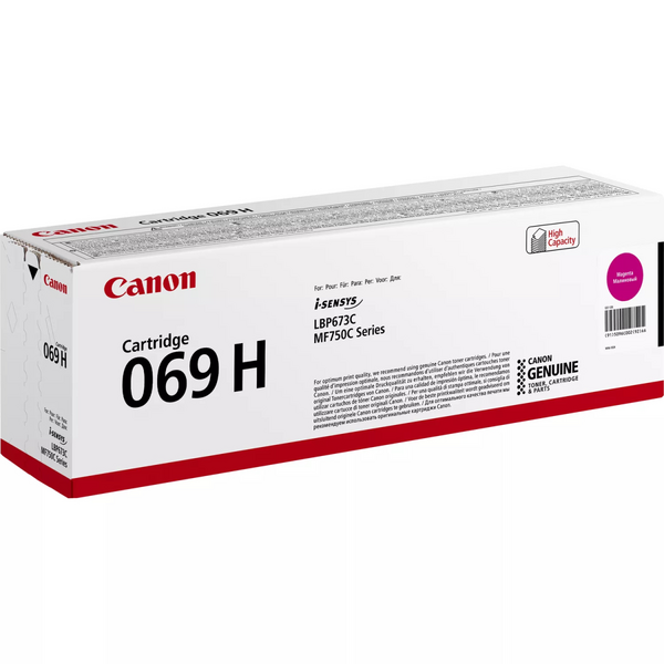 Тонер-картридж Canon 069H MF752Cdw/MF754Cdw/LBP673Cdw Magenta (5096C002)