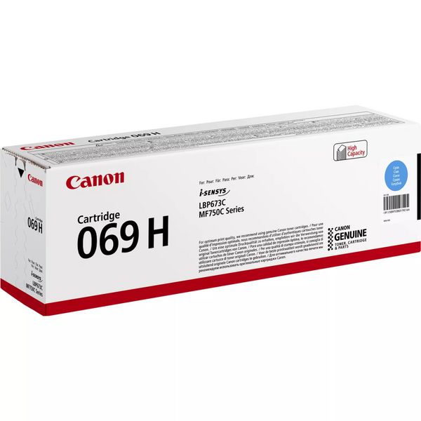 Картридж Canon 069H MF752Cdw/MF754Cdw/LBP673Cdw Cyan (5500 сторінок) (5097C002)