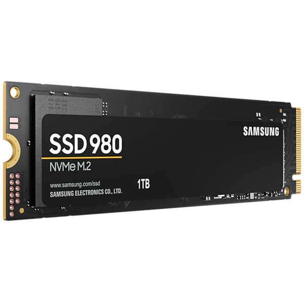 Накопитель SSD  1ТB Samsung 980 M.2 2280 PCIe 3.0 x4 NVMe V-NAND MLC (MZ-V8V1T0BW)