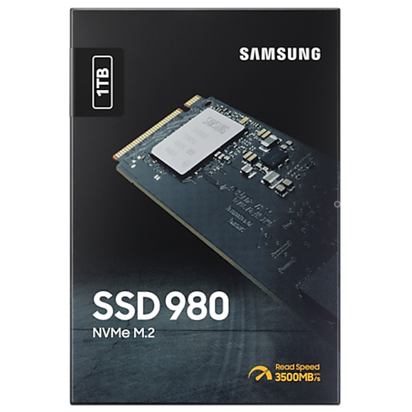 Накопитель SSD  1ТB Samsung 980 M.2 2280 PCIe 3.0 x4 NVMe V-NAND MLC (MZ-V8V1T0BW)