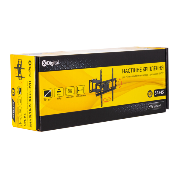 Крiплення настiнне X-DIGITAL STEEL SA345 чорний