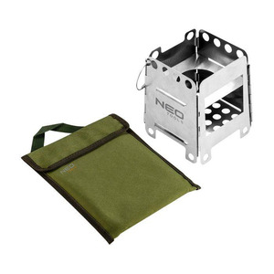 Neo Tools 63-126 Плита туристическая, соединение с помощью одного штифта, нержавеющая сталь, высота 16см, вес 0,37кг