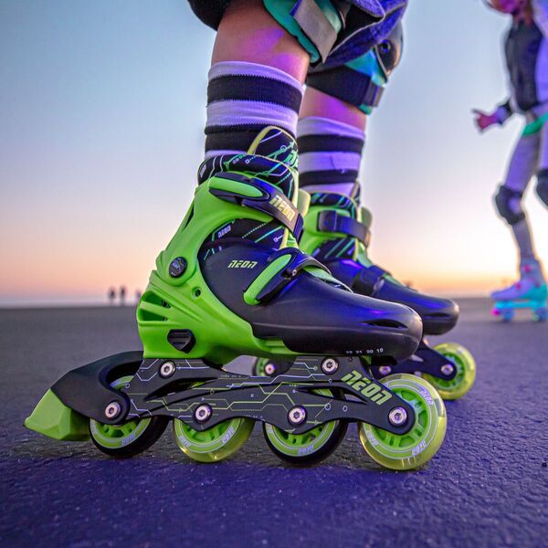 NEON Роликовые коньки Combo Skates Салатовый (Размер 34-37)