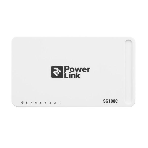 Комутатор 2E PowerLink SG108C (8xGE, некерований)