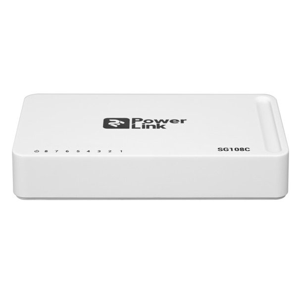 Комутатор 2E PowerLink SG108C (8xGE, некерований)