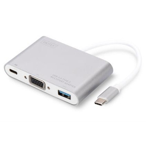 Мультипортовий адаптер Digitus USB Type-C VGA Multiport Adapter 3-Port (DA-70839)