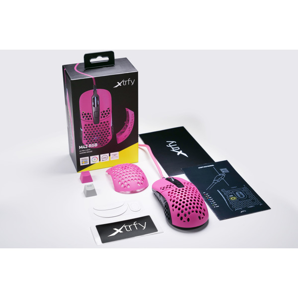 Миша Xtrfy M42 RGB, Pink XG-M42-RGB-PINK