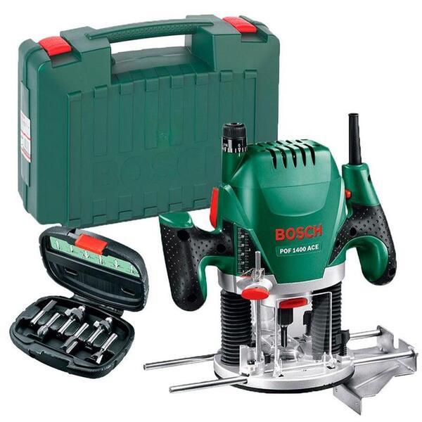 Фрезер Bosch POF 1400 ACE + набір фрез 6 шт.