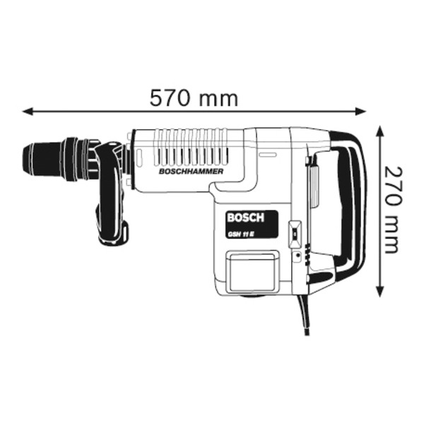 Відбійний молоток Bosch GSH 11 E (0611316708)