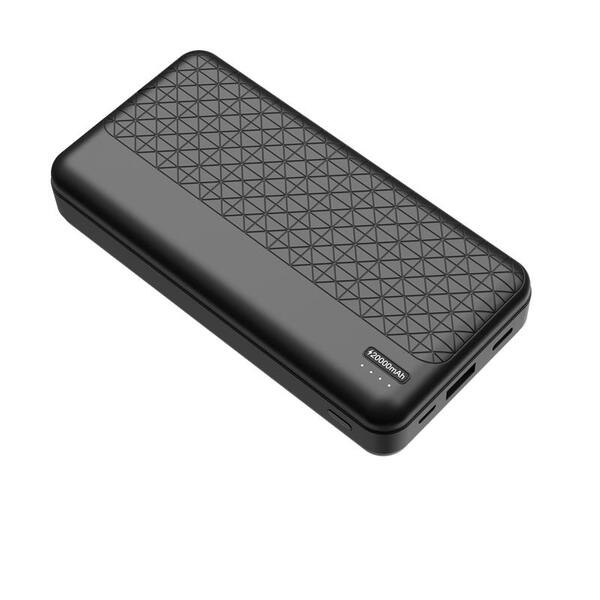 Внешний аккумулятор (Power Bank) 2E Geometry PD+QC 3.0 20000mAh Black (2E-PB2072PD-BLACK)