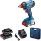 Bosch Гайковерт ударный GDX 180-Li, аккум., 2х18 В, 180 Нм, M6-M14, 1.1кг, кейс