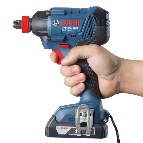 Гайковерт ударний Bosch GDX 180-Li, акумулятор, 2х18 В, 180 Нм, M6-M14, 1.1кг, кейс (06019G5223)