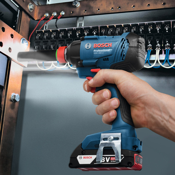 Гайковерт ударний Bosch GDX 180-Li, акумулятор, 2х18 В, 180 Нм, M6-M14, 1.1кг, кейс (06019G5223)