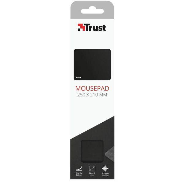 Ковер для мыши Trust Mouse Pad M Black (250*210*3 мм)