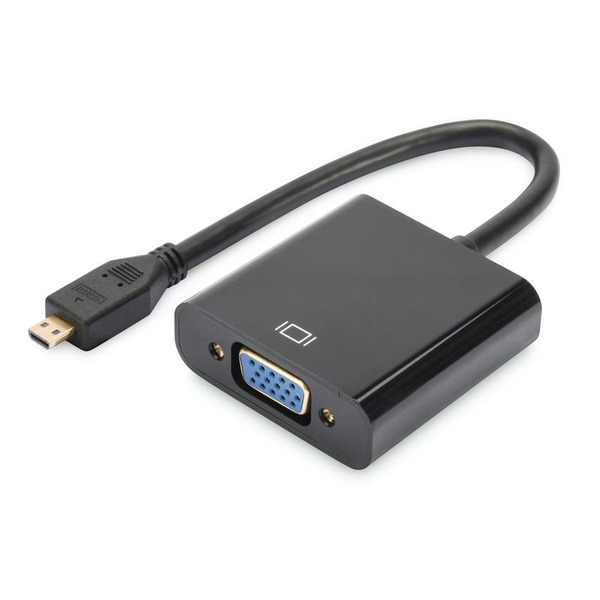 Перехідник DIGITUS Micro-HDMI – VGA Full HD (DA-70460)