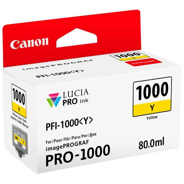 Картридж струменевий CANON PFI-1000Y Yellow (0549C001)