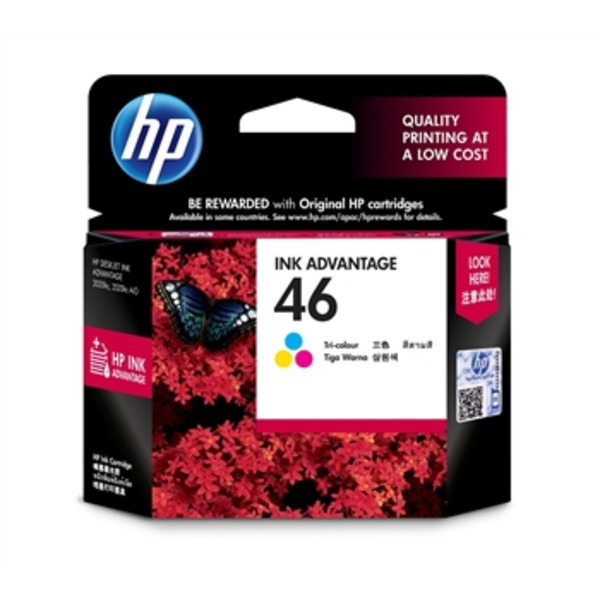 Картридж струменевий HP No.46 Ultra Ink Advantage Tri-color (CZ638AE)
