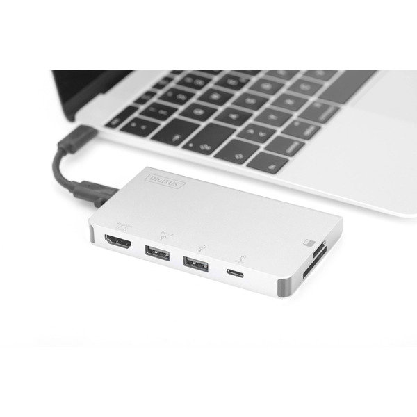 Док-станція для ноутбука Digitus USB-C 6-port Travel Dock (DA-70867)