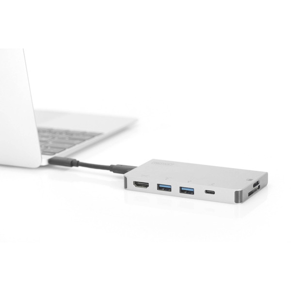 Док-станція для ноутбука Digitus USB-C 6-port Travel Dock (DA-70867)