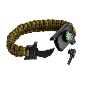 Neo Tools 63-140 Браслет туристический, для выживания, из паракорда, 5в1, веревка 3.5м, прочность 250кг, обхват 24 см