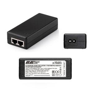PoE-инжектор 2E PowerLink PSE801G (1xGE, 1xGE PoE, 802.3af/at (до 30 Вт))