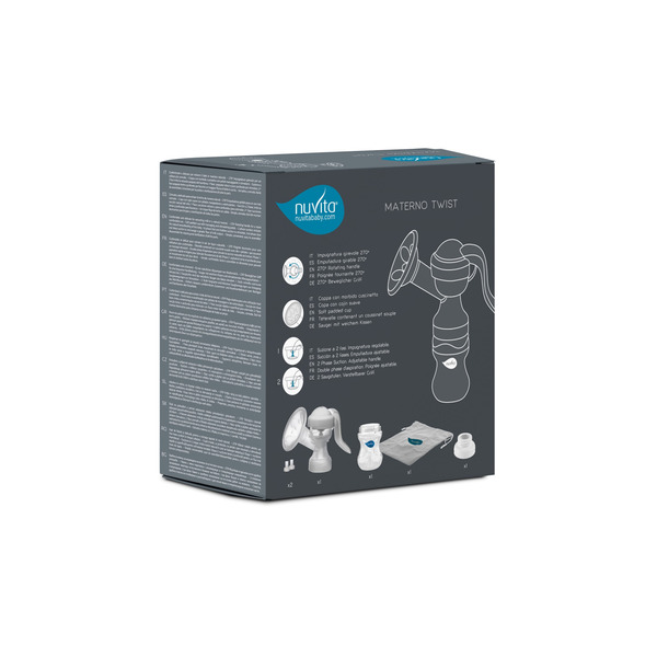 Механічний молоковідсмоктувач Nuvita з регульованою ручкою NV1215M