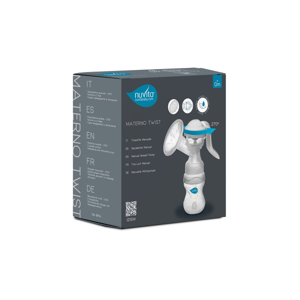 Механічний молоковідсмоктувач Nuvita з регульованою ручкою NV1215M