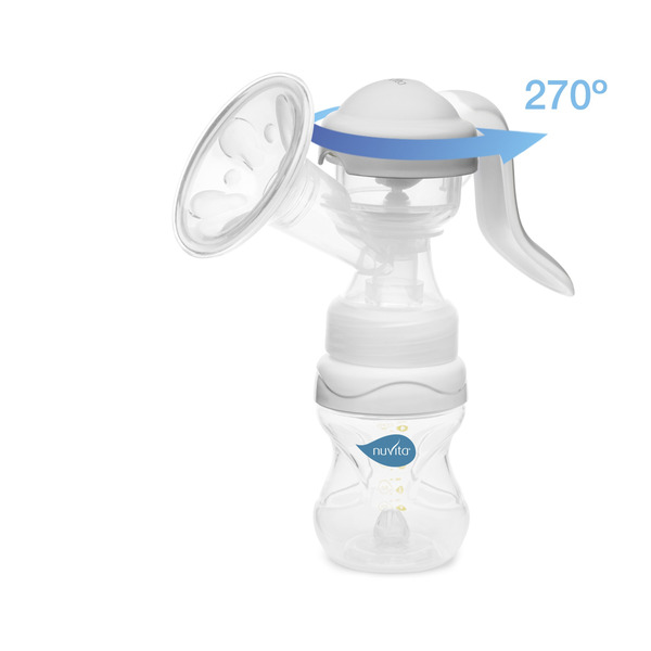 Механічний молоковідсмоктувач Nuvita з регульованою ручкою NV1215M
