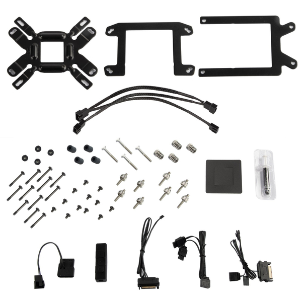 SilverStone Система жидкостного охлаждения IceGem 360P ARGB, 115x, 1366, 1200,2011,2066,TRX4,TR4,AM4,3(+),2(+),FM2(1), 2x120мм