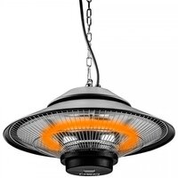 Neo Tools Инфракрасный обогреватель, подвесной, 1500 Вт, 9 м2, пульт, 42.5х42.5х23 см, IP44