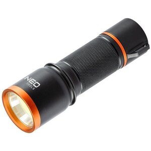 Neo Tools Ліхтар ручний, 200 люмен, 3 Вт, LED COB, алюмінієвий, 3xAA, IP20