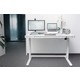 Стіл DIGITUS Electric Height Adjustable, 72-121см, 3хUSB, білий