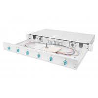 Digitus Оптическая панель 19' 1U, 6xLC duplex, incl, Splice Cass, OM3 Color Pigtails, Adapter
