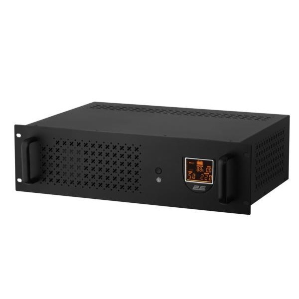 ДБЖ 2E RE1500, 1500va/900w, rm 3u, lcd, usb, 3xschuko (2E-RE1500)