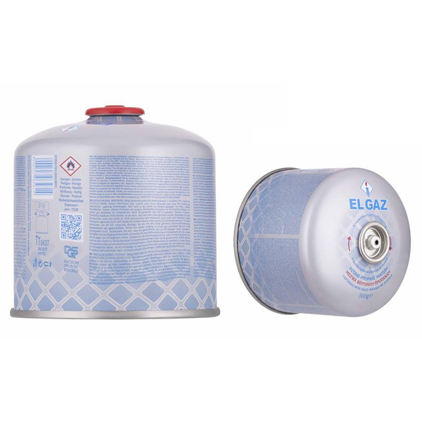 Балон-картридж газовий EL GAZ ELG-800, бутан 500 г, для газових пальників, з двошаровим клапаном, одноразовий (104ELG-800)
