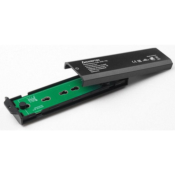 Кишеня зовнішня Chieftec M.2 PCIe NVMe/SATA SSD CEB-M2C-TLE USB 3.2 Gen2 Type-C Tool-Less Alum/Plastic (CEB-M2C-TLE)