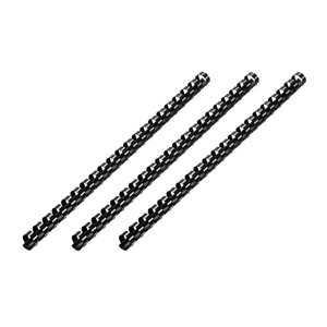 Пластикові пружини для біндера 2E, 16мм, чорні, 100шт