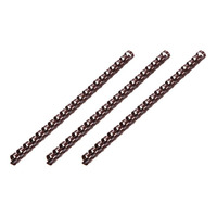 2E Пластиковые пружины для биндера, 19мм, chocolate 100pcs