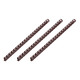 2E Пластиковые пружины для биндера, 19мм, chocolate 100pcs