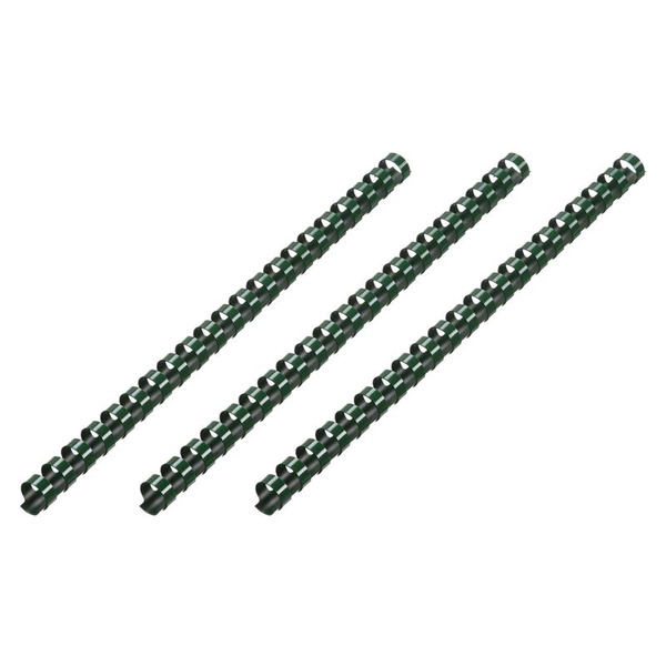 Пластикові пружини для біндера 2E, 19мм, темно-зелені, 100шт.